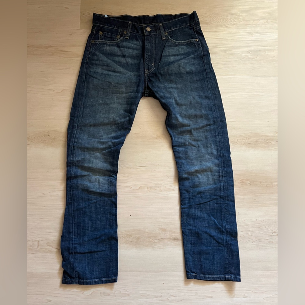 Levi's 513 Slim Straight Jeans 32x30 Dark Indigo